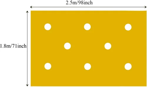 Miniatura 7 de Sonyabecca Yellow Hole Tarp Team Building Games for Work with 8 Pcs Team Building Ball for Teamwork Group Learning Fun