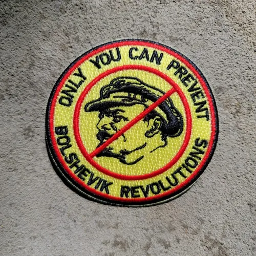 Miniatura 2 de Parches comunistas para planchar o coser con Lenin de 3 pulgadas, para planchar o coser en comunismo solo tú puedes prevenir las revoluciones