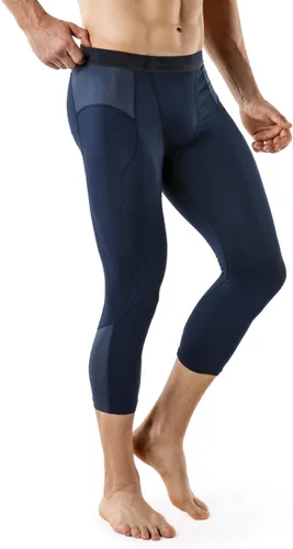Miniatura 6 de TSLA Pantalones de compresión 34 para hombre, mallas de entrenamiento para correr, leggings atléticos capri de secado fresco, capa base de yoga