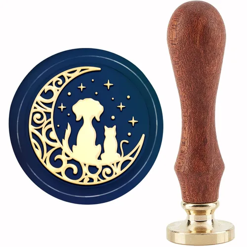 Miniatura 12 de CRASPIRE Sello de cera Big Dipper con diseño de estrellas, cielo nocturno, 1.181 in, retro, vintage, extraíble, latón, cabeza con mango de madera