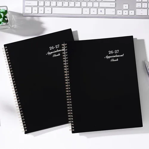 Miniatura 2 de Libro de citas 2026 – Agenda 2026, enero 2026 – diciembre 2026, 9" x 11", agenda diaria por horas 2026, intervalo de media hora (30 minutos)
