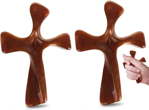 Soothe My Restless Soul Prayer Cross, regalos de fe para mujeres, diseño de mano, reconfortante para agarrar, aferrarse y orar, regalo pacífico y
