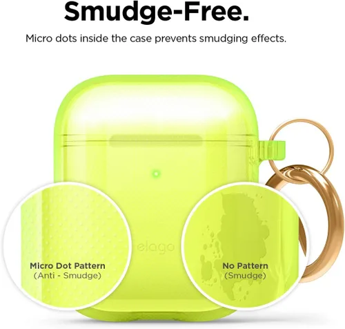 Miniatura 5 de Elago - Funda con llavero para audífonos AirPods 1 y 2 de Apple Amarillo Neón