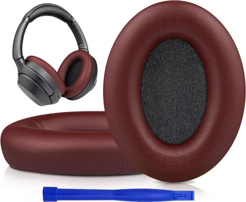 Miniatura 11 de SOULWIT Almohadillas profesionales de repuesto para auriculares Sony WH-1000XM3 (WH1000XM3) supraaurales, almohadillas para los oídos con cuero