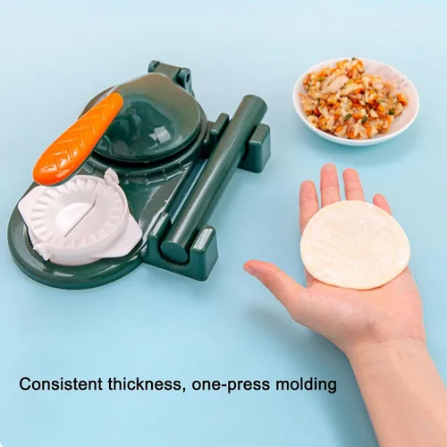 Miniatura 2 de Máquina para hacer bolas de masa con rodillo, prensa manual de masa, prensa de empanada para presionar el molde de envoltura de piel de bola de masa