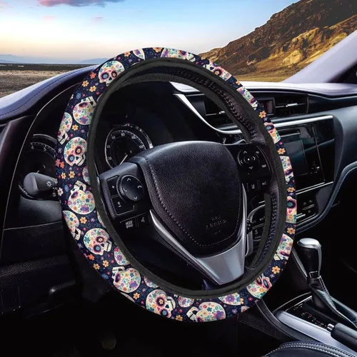 Miniatura 11 de AFPANQZ - Fundas para volante con diseño de nebulosa y galaxia, 14-15 pulgadas, ajuste universal, para la mayoría de los coches, sedanes, SUV
