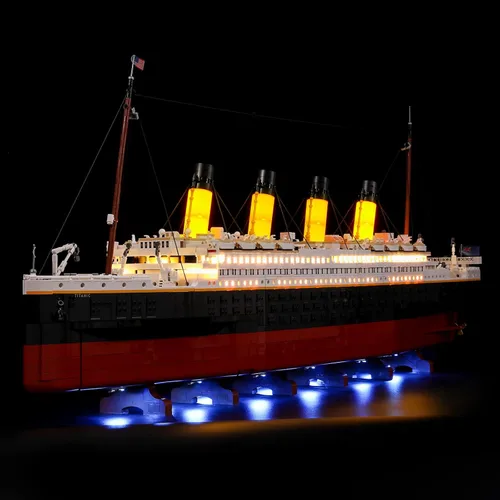 Miniatura 4 de BRIKSMAX Kit de iluminación LED para Creator Titanic, compatible con el modelo de bloques de construcción Lego 10294, no incluye el juego de Lego