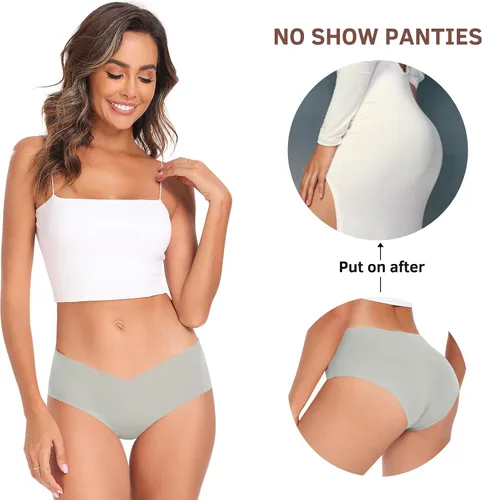 Miniatura 4 de Altheanray Ropa interior para mujer, ropa interior sedosa sin costuras, ropa interior para mujer, bragas, hipster, invisible, ropa
