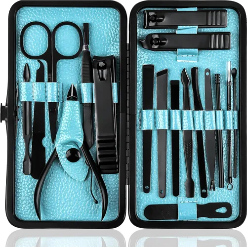 Utopia Care - Kit de manicura para mujeres y hombres, juego de manicura con cortaúñas o kit de uñas que incluye cortaúñas y uñas de los pies, kit de