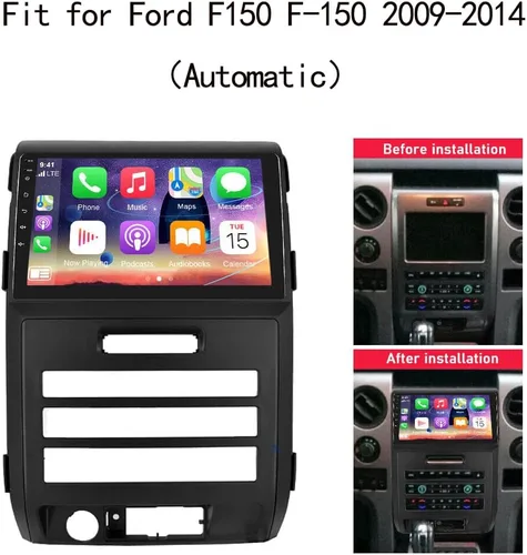 Miniatura 2 de Android 13 Estéreo de coche para Ford F150 F-150 2009 2010 2011 2012 2013 2014 con Carplay inalámbrico Android Auto 9 '' pantalla táctil 2G+32G