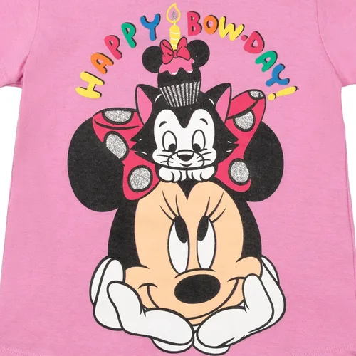 Miniatura 5 de Disney Minnie Mouse Princess Belle The Little Mermaid Moana Lilo &Stitch Frozen - Camiseta de cumpleaños para niñas pequeñas a niños pequeños