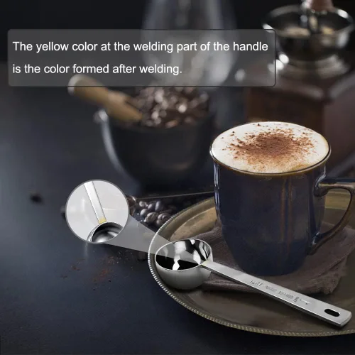 Miniatura 2 de Cuchara de café, juego de cucharas de café de acero inoxidable, 1 cucharada (15ml) y 1 cucharadas (30ml), cuchara medidora, cuchara medidora