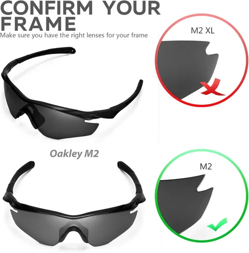 Miniatura 5 de Walleva Lentes y auriculares de repuesto para gafas de sol Oakley M2 - Múltiples opciones