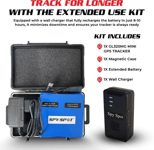 Miniatura 3 de SpySpot 4G LTE GPS Tracker GL320MG con funda magnética resistente a la intemperie y batería extendida - Dispositivo de seguimiento de vehículos