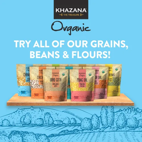 Miniatura 5 de Khazana Orgánico Chana Dal 7lb - Bengala Gram Split - Sin OMG, sin gluten y Kosher - Lentejas auténticas de la India