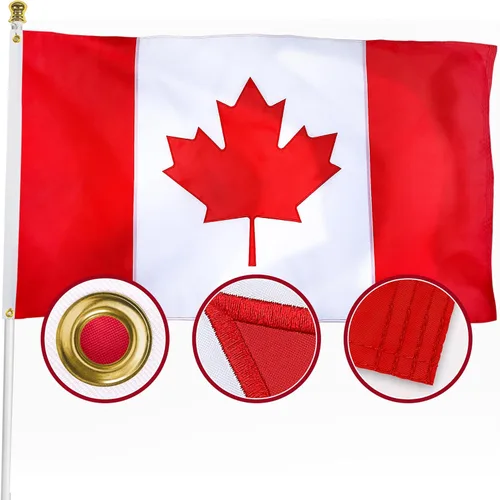 Miniatura 8 de XIFAN Bandera de El Salvador prémium de 3 x 5 pies para exteriores, bandera de país salvadoreño de nailon 210D de doble cara resistente, decoración