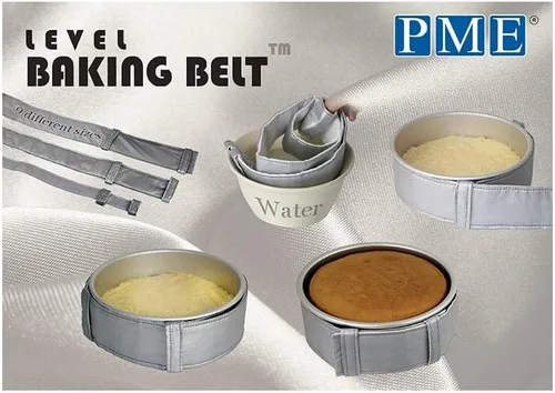 Miniatura 2 de PME Level - Cinturón para hornear para sartenes redondas y cuadradas, 42 x 4 pulgadas, gris
