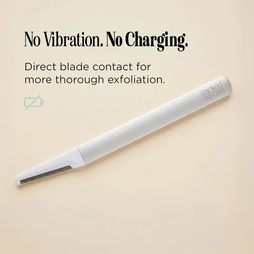 Miniatura 6 de Herramienta profesional de dermaplaning para mujeres, mango de metal, hoja reemplazable, piel suave y eliminación de pelusa de melocotón, maquinilla