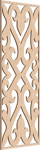 Miniatura 63 de Keene Paneles de pared decorativos de madera con calado, 9 3/8 pulgadas de ancho x 24 3/8 pulgadas de alto x 1/4 de alto, roble rojo rojo (Red Oak)