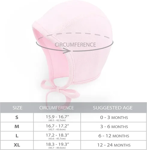 Miniatura 4 de Gorro de bebé 100% algodón suave con orejeras para niños pequeños, gorro de hospital infantil, gorras de piloto, 9.8 ft, 19.7 ft, 39.4 ft, 78.7 ft