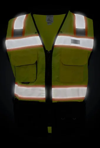 Miniatura 6 de SU500 Premium Surveyors Clase 2 Chaleco resistente, bolsillos para tableta y acolchado para el cuello