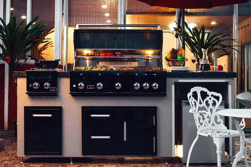 Miniatura 6 de Cajón de basura empotrado para exteriores de la cocina de la marca Bonfire, 16,5 x 22 x 22 pulgadas de largo para la isla de la barbacoa