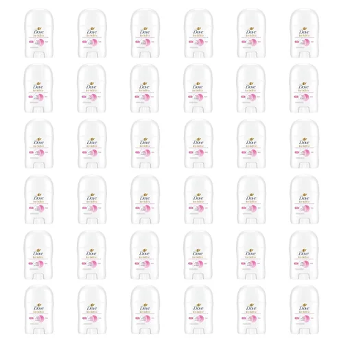 Dove Advanced Care - Desodorante antitranspirante en barra para mujer, paquete de 36 unidades, acabado transparente, tamaño de prueba y viaje, 0.5