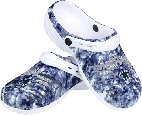 Miniatura 22 de FOCO NFL Womens NFL Team Logo Cloudie Garden Water Sandals Shoes Slipper Clogs with Strap
