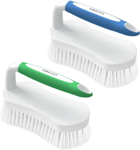 Miniatura 9 de Amazer - Cepillo de limpieza con agarre cómodo para ducha, cerdas rígidas con mango, cepillo limpiador resistente para tina, fregadero, alfombra
