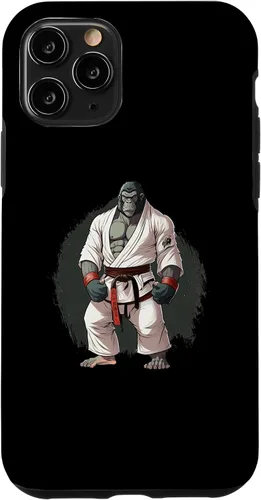 Miniatura 26 de iPhone 11 Gorilla In Judo Uniforme - Estuche japonés de artes marciales