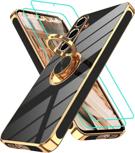 Miniatura 202 de Gritup Funda para Samsung Galaxy A14 5G: Funda Samsung A14 con 2 Protectores de Pantalla, Soporte de Anillo con Rotación 360°, Soporte Magnético