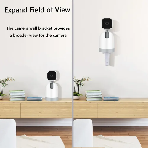 Miniatura 3 de Soporte de pared para cámara compatible con Blink Mini Pan-Tilt Camera, WYZE Cam Pan V3/Pan V4, WYZE Duo Cam, soporte de cámara ajustable de 180°