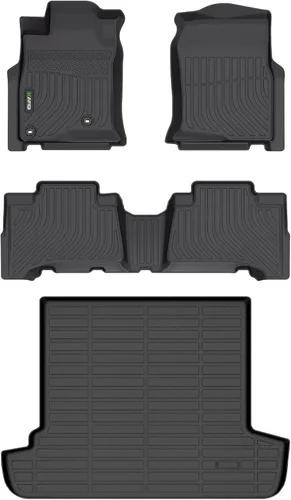Miniatura 20 de Alfombrillas y revestimiento para maletero para Jeep Grand Cherokee L 2021-2025 (6 pasajeros, sin consola central) con respaldo, revestimientos