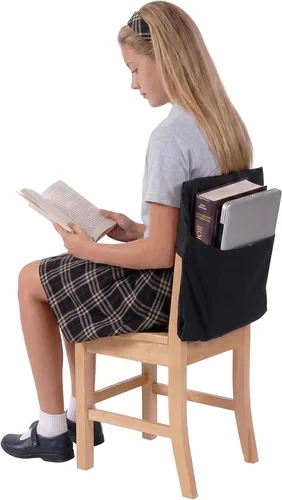 Miniatura 4 de Seat Sack Bolsillo de Almacenamiento Grande para Silla de 17", Azul - Perfecto Organizador de Bolsillo Sobre la Silla para Sillas y Escritorios
