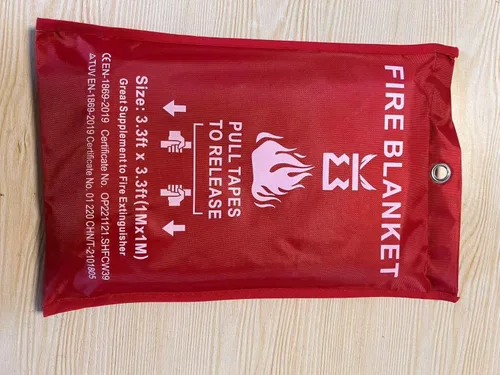 Miniatura 2 de Manta Ignífuga para Cocina Hogar Emergencia - Mantas de Fibra de Vidrio Supervivencia contra Incendios Retardante de Llamas Extintor Ideal