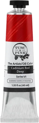 Miniatura 169 de Tusc & Pine Pintura al óleo Artist – Alizarin Crimson, 1.4 fl oz, sin amarilleo, consistencia rica y cremosa, carga máxima de pigmento, pinturas al
