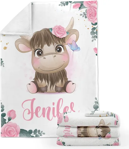 Miniatura 23 de ZouZou Mantas de bebé personalizadas con nombre, mantas de bebé personalizadas para niñas, manta de bebé de oso, el mejor regalo para bebé, recién