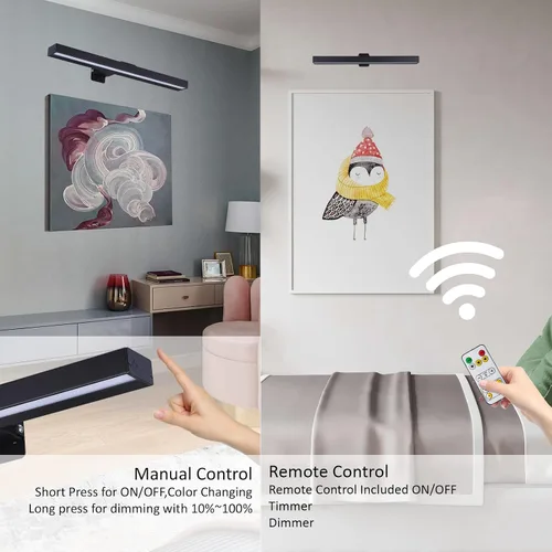 Miniatura 4 de MIOBLUE Luces LED para fotos con control remoto, luz de metal de 16 pulgadas, lámpara de visualización recargable, luz de diana regulable
