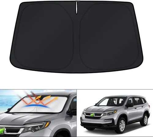 Miniatura 224 de KUST - Parasol plegable para parabrisas para Ford Ranger, accesorios 2019-2025 2026, parasol personalizado para ventana, protector solar plegable