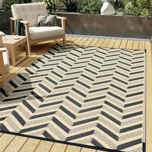 Miniatura 62 de HUGEAR Alfombra para RV Exterior Tapete Impermeable Alfombras para Exteriores 9'x12' para Patios Liquidación Alfombra Exterior Alfombras de Camping
