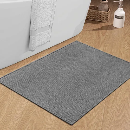 Miniatura 47 de chakme Alfombras de Baño 24x17, Alfombra de Baño Ultra Delgada Antideslizante Pequeña de Secado Rápido Absorbente para Piso de Baño