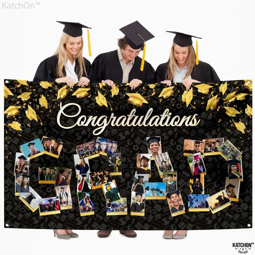 Miniatura 8 de KatchOn, Cartel de fotos de graduación de felicitaciones – Xtralarge, 72 x 44 pulgadas Cartel de fotos personalizado de graduación Fondo