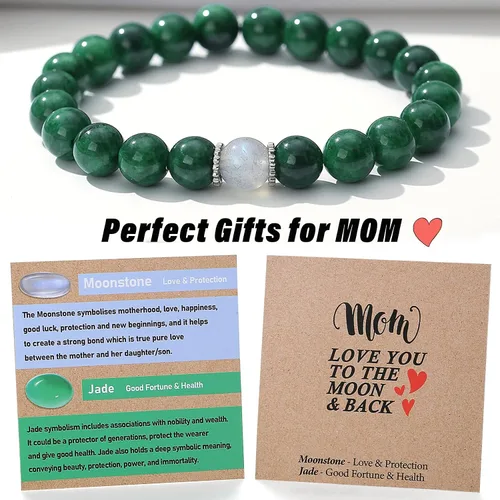 Miniatura 29 de Regalos de Navidad para mamá, tía, abuela, hermana, amor, equilibrio, pulsera de cristal natural con significado, regalos hechos a mano