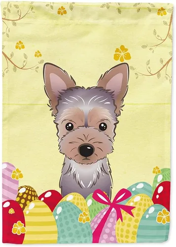 Miniatura 91 de Caroline's Treasures BB1920CHF - Bandera de caza de huevos de Pascua con diseño de bulldog francés, para casa, gran porche, para colgar en la pared
