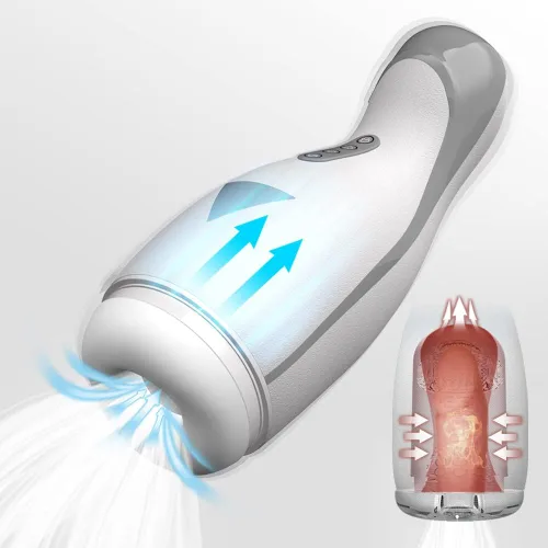 Máquina sexual de succión automática para mamadas, masturbador masculino, juguetes sexuales para adultos para hombres, calefacción vibratoria, manos
