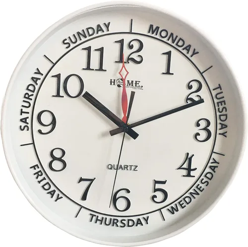 Miniatura 21 de Uniware - Reloj de pared silencioso sin tictac de diseño moderno conciso para decoración de sala de estar, oficina, dormitorio