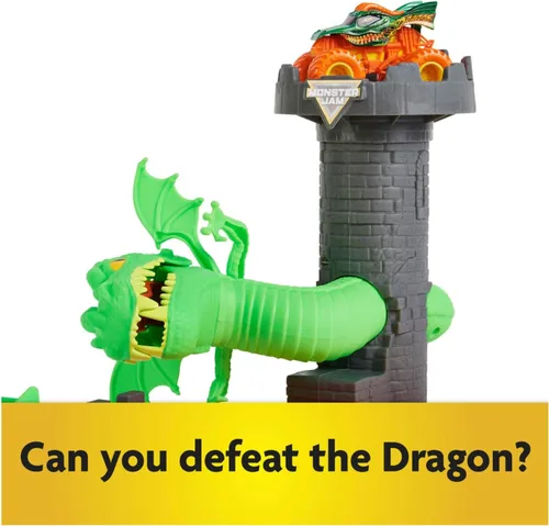 Miniatura 11 de Monster Jam, juego Dueling Dragon con camión monstruo Dragón exclusivo a escala 1:64, juguetes para niños de 3 años en adelante
