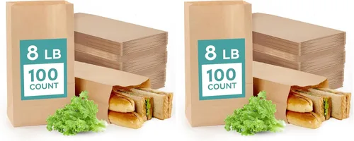 Miniatura 10 de MUCHII Bolsas de Papel Kraft de 57 LB 50 Unidades, Bolsas Grandes de Papel Marrón de Supermercado para Almacenamiento, Compras