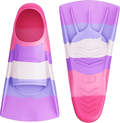 Miniatura 47 de Gintenco Aletas de Natación, Aletas de Natación para Niños para Natación de Vueltas, Aletas de Tamaño de Viaje con Bolsa de Malla, Aletas