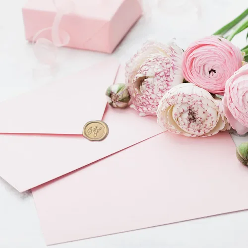 Miniatura 6 de Calcomanías de sello de cera dorada mixta, 54 unidades, calcomanías de sellos de sobre, calcomanías adhesivas antiguas para Navidad, invitaciones